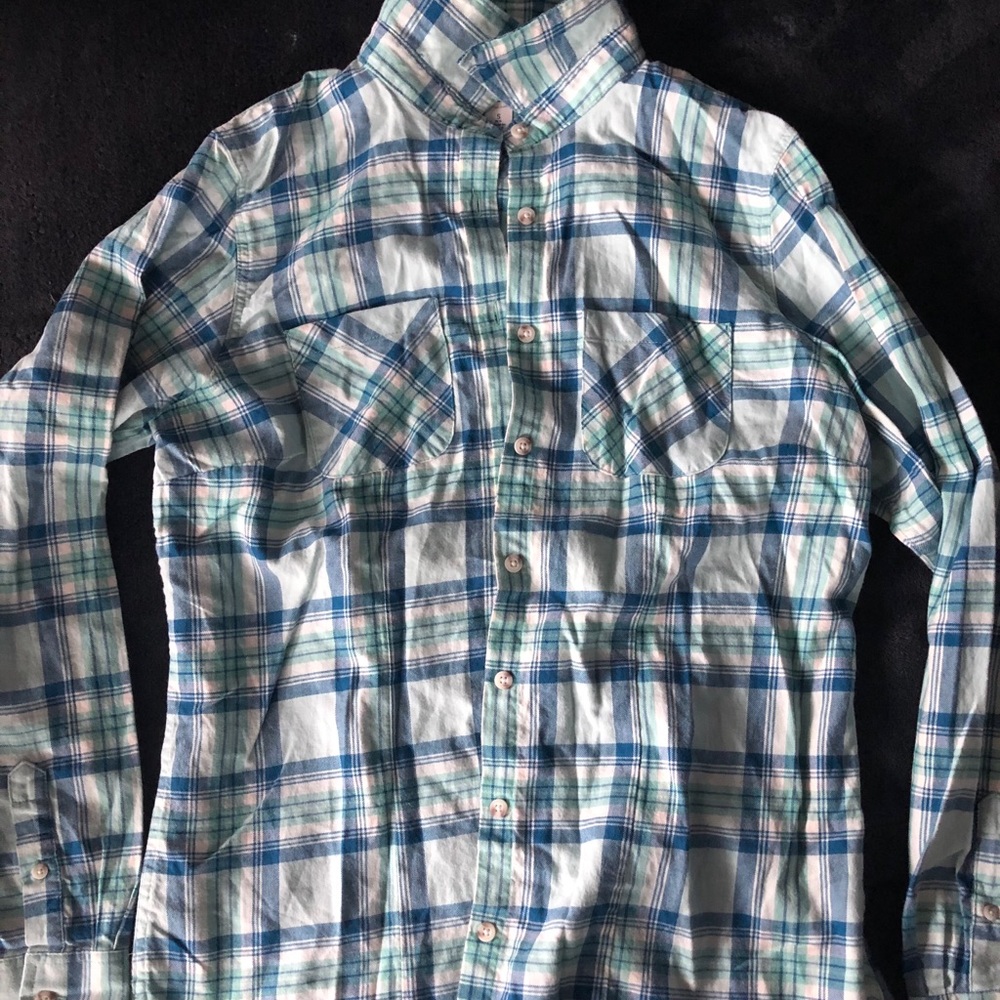 Light & Dark Blue Cotton Flannel